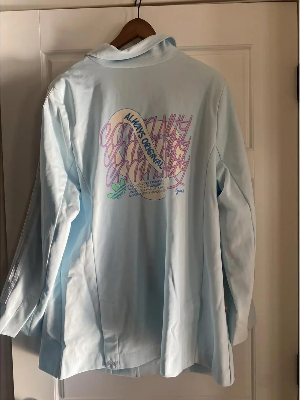 adidas Originals Blazer (Plus Size) Women's almost blue size 2X $150 - Picture 6 of 7